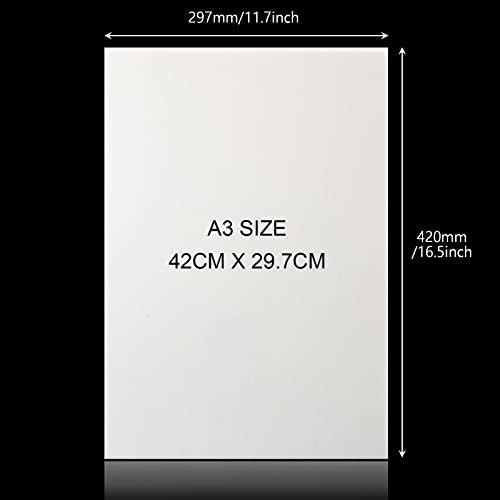 FVIEXE 16PACK 11,7 x 16,5 инчи од табла за пена, дебела од 5 мм табли со бела постер, без киселина, цврста, занаетчиска листови
