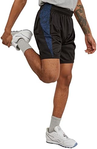 Ултра перформанси 5 пакувања машка атлетска кошаркарска шорцеви, 7 инчи за вежбање салата за мажи за мажи, СМ - 5х