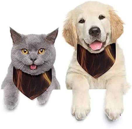 Оган лав куче бандана прилагодлива шамија на јака за миленичиња симпатична триаголник Керчиф за кучиња мачки