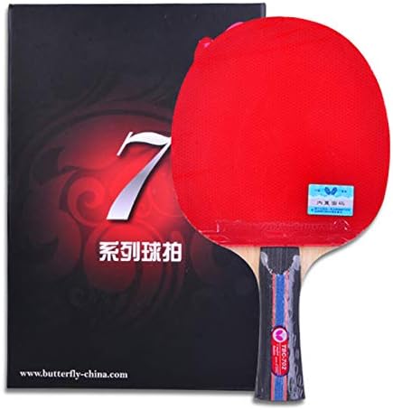 Sshhi Ping Pong Racket, јаглеродна плоча, погодна за постари спортисти, употреба на дневна обука, мода/како што е прикажано/долга рачка