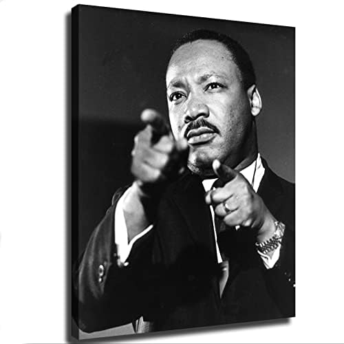 Голем човек од Афроамериканец Мартин Лутер Кинг rуниор платно wallидна уметност постер слика печати домашна соба декор мурал