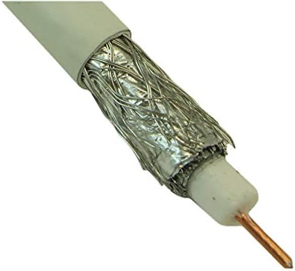 1000 стапки RG6 Quad Shield Plenum hi-bandwidth најголемиот дел од коакс кабел бел