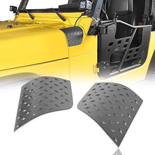 Hooke Road TJ Cowl Body Armor Cowling Cover Cover Cource Courcers Matte Black For Jeep Wrangler TJ 1997-2006