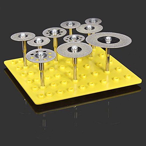 Eeezugo 10pcs 1/8 Дискови за сечење на дијаманти за пресек на тркалото поставени за ротационата алатка Дремел