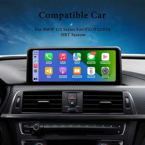 Navivox Carplay Екран за Apple Carplay &засилувач; Android Auto 10.25 инчен Безжичен Автомобил Радио За BMW 1/2Series F20/F21/F23 NBT