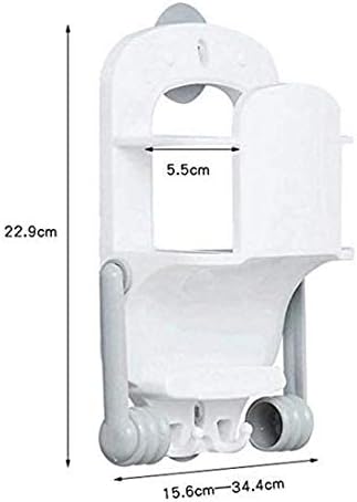 Држач за ролна за тоалетна хартија CDYD или решетката за складирање на пластична обвивка направена од пластика со wallид поставен за додатоци