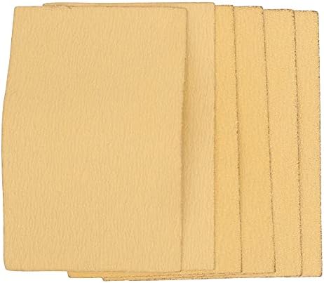 Fafeicy Flocking Yellow Sandpaper 80/120/240 решетки, само -лепете шкурка за додатоци за полирање на мелница за пескарење, шкурка