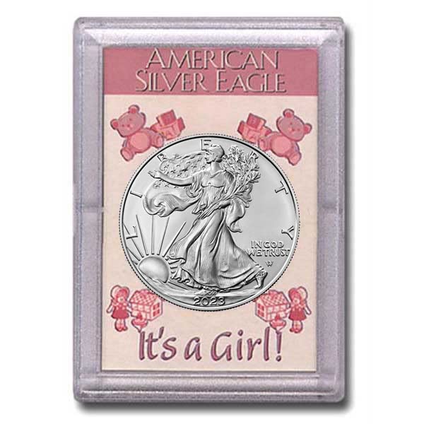 2023 Американски Сребрен Орел Во Доларот Тоа Е Девојка Нециркулирана Американска Нане