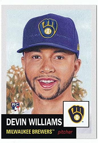 2020 Topps MLB The Living Set 365 Devin Williams RC RC Dookie Milwaukee Brewers Официјална онлајн ексклузивна бејзбол картичка со ограничен печатење