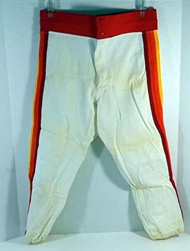1984 Хјустон Астрос Марк Бејли 6 Игра користеше бели панталони 35-23 DP24435 - Игра користени панталони MLB