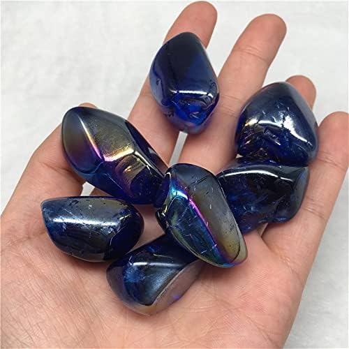 Oureco природна магија 100g природна чиста кристална карпеста камен примерок сина електроплата паднат камен шарен камен