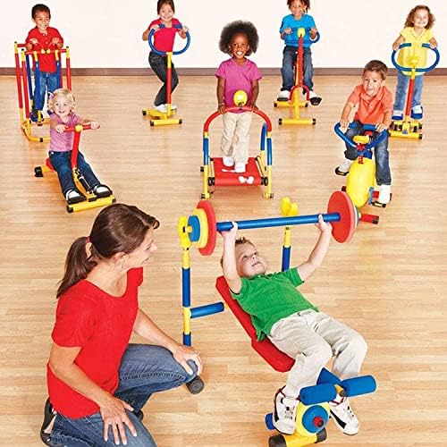Опрема за вежбање на детска игра PhasFBJ, прилагодлива забавна вежба за деца, клупа за фитнес за фитнес, прилагодлива тренинг со тежина, клупа