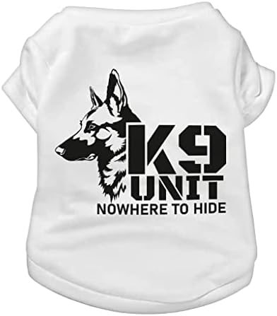 Кошула за кучиња K9 - полициска маица за кучиња К9 - облека за кучиња за кучиња за дизајн на текст