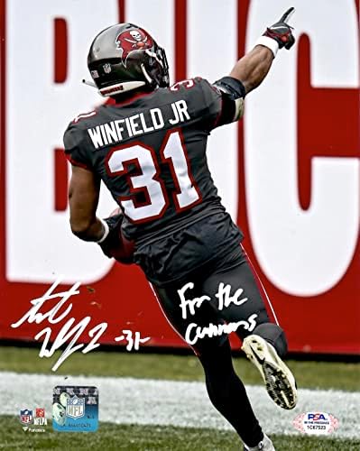 Antoine Winfield rуниор автограмирана потпишана 8x10 Photo NFL Tampa Bay Buccaneers PSA