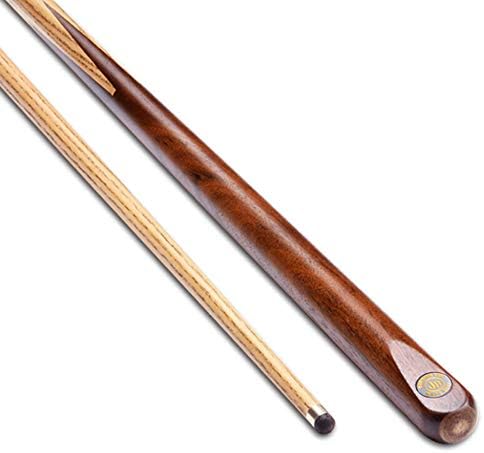 Dengs 2 Pices Solid Wood Pool Cue Snooker Cue, Billiard Stick, 145cm, 10мм врв, дијаметар на зафат 29,8 mm, 19 мл / d / 145cm
