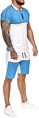 Мажи 2 парчиња кратки комплети облеки Летна кошула и шорцеви се вклопуваат во спортски шорцеви поставени шорцеви на плажа на маици со мускули