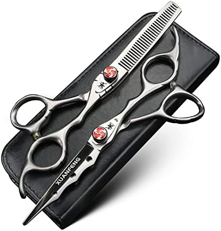 Еластична Завртка Мат Ножици за Коса 6 инчен JP9cr18 Челик Професионални Ножици За Сечење Коса И ножици За разредување, Ножици За Алатки За Моделирање