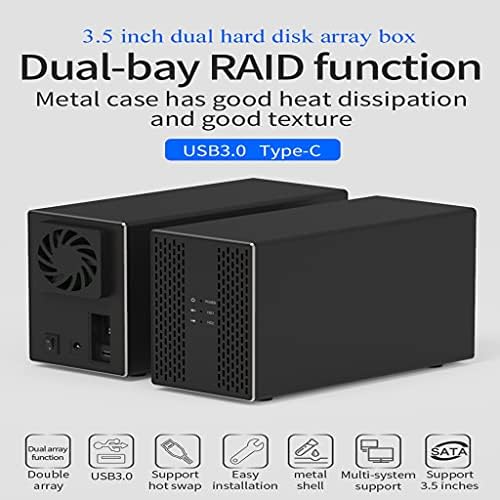 LLAMN ДВОЕН Хард Диск НИЗА РАЦИЈА USB3. 0/USB3. 1 Dual Bay Dock HDD Комплет РАЦИЈА Авто Податоци Резервна копија 3.5 HDD Низа USB3. 1