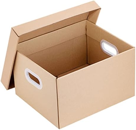 Поле за чување датотеки со датотеки Nuobesty со држач за датотеки со капаци Организатор на датотеки со кутии за кутии за пакување кутии