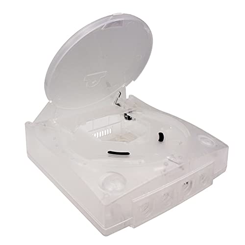 Quata замена за пластична обвивка за пластична обвивка за Sega Dreamcast Ретро видео игри конзоли кутии, проucирни бели