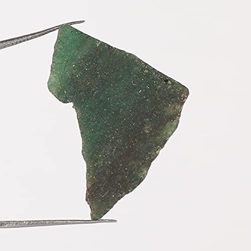 Природен зелен африкански џед камен за заздравување, трескање, камења од камења 43,50 КТ