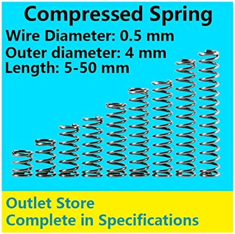 Изворите на компресија се погодни за повеќето поправка I повлечена пролетна компресија на пролетната компресија Пролет 0,5 мм во дијаметар,