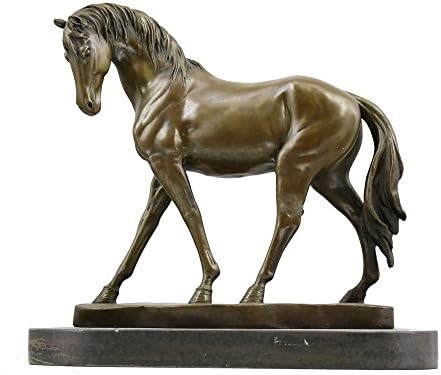 Штонски коњски бронзени статуи и скулптури, животински фигурински декор за дома YDW-220