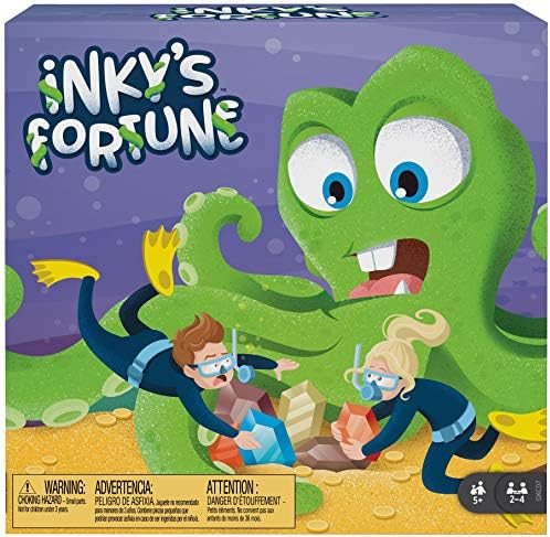 Играта на Fortune Kid's Fortune Kid со октопод, скапоцени камења и мастило, подарок за деца 5 години и повеќе