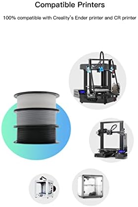Creality HP Ultra PLA 3D печатач за печатач, тенок 1,75мм Тен додека е цврсто печатење, 1 кг, помалку меурчиња без мирис, еколошки