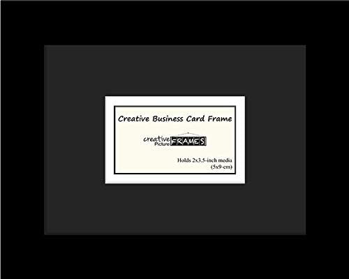 Креативни рамки за слики 7-2 x 3,5 Отворање на црна рамка за црна визит-картичка со 8 x 22 двојно бело-црна мат, рамка, инсталирана