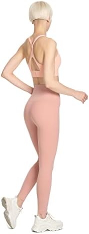 PRJ Studio Womenенски хеланки на тренингот со високи половини, непречена контрола на стомакот, со внатрешен џеб за јога спортска фитнес