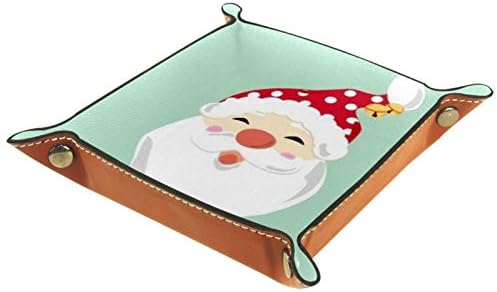 Кутија за складирање на бела брада Дедо Мраз за складирање на санта за складирање на садови за складирање на десктоп, организатор