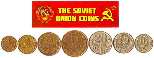 Многу од 30 Ссср Советски руски Копекс Монети 1961-1991 Студената ВОЈНА Чекан И Срп Пари
