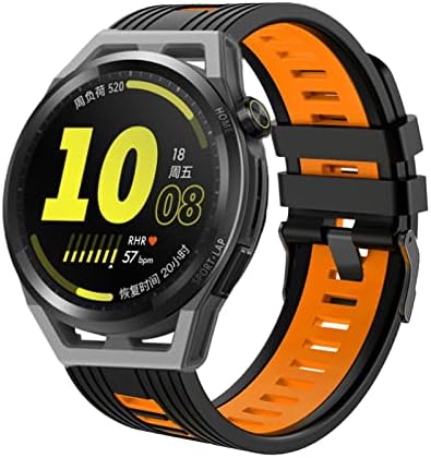 DJDLFA 22мм нараквици за нараквици за Garmin Venu 2/VivoActive 4 SmartWatch Silicone Watchband Forerunner 745/Fenix ​​Chronos Belt