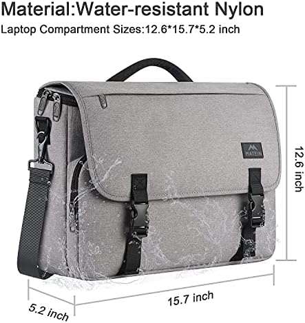 Деловна чанта за мажи, жени издржлива лаптоп торба отпорна на вода со лента за рамо за колеџ, лесен вкрстен компјутерски компјутерски месинџерски