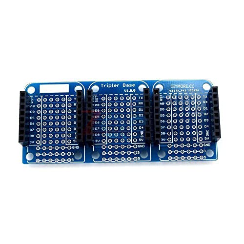 Tripler Base V1.0.0 SHIELD за Wemos D1 Mini ESP8266 Двојна еднострана одбор за експанзија за Arduino