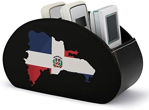 Доминиканска Република Мапа на знамето ПУ кожа ТВ далечински управувачи на канцеларија за складирање на канцеларија Организатор на десктоп со 5 оддели