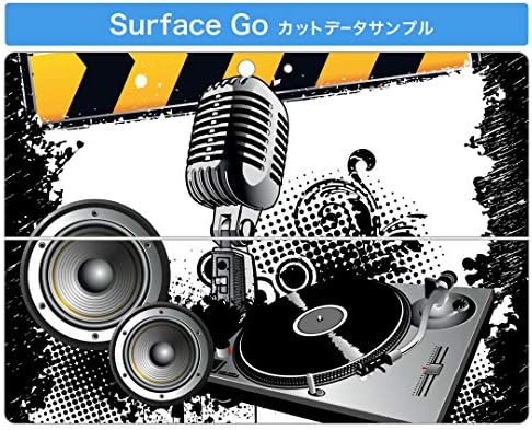 Декларална покривка на IgSticker за Microsoft Surface GO/GO 2 Ултра тенки заштитни налепници на телото на налепници 000027 DJ Hiphop Microphone