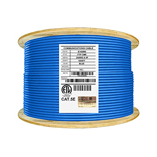 Елита Cat5e Заштитени Столб, FTP, Фолија Извртени Парови, 24AWG, 350MHz, Гигабит Брзина, По, UL Наведени, Масовно Кабел,