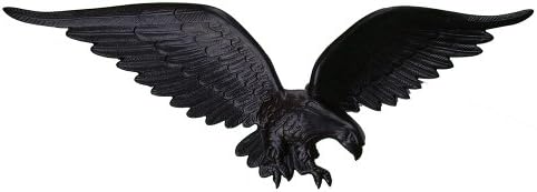 Montague метални производи Flagpole Wallиден орел, 24-инчен, црна
