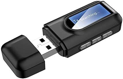 USB BT5. 0 2-во-1 Bluetooth Предавател Приемник Предавател Безжичен Aux Аудио Адаптер ЗА Mp3/Mp4 Слушалки Hifi Звучник Радио АВТОМОБИЛ