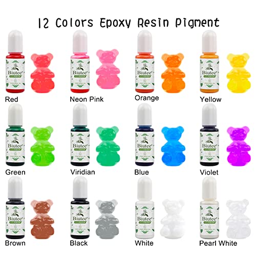 Битуе епоксидна смола пигмент 12 бои проucирна течна епоксидна смола боја високо концентрирана епоксидна смола боја за занаети за занаетчиски