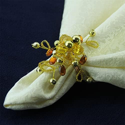 Xjjzs празничен декор трпезариска маса прстен декорација на салфетка крпа крпа прстен 12 парчиња дома украс