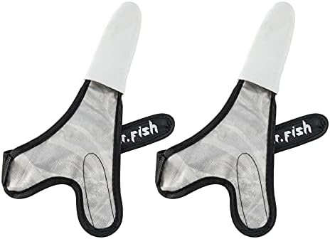 Д-р Фиш 2 парчиња нараквици за риболов леање 2 индекс на прсти за прсти за заштита на прсти против парчиња солена вода тролање на сурфање риболов плетенка линија про?