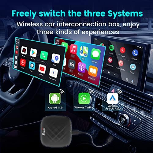 Карлинкит Аи Кутија Мини Андроид 11 3+32гб За Автомобили СО Оем Жичен Карплеј, Вграден ГПС, Јутјуб, Нетфликс, Репродукција На Видео. 4 Јадра Поддршка SIM Картичка 4G, Bluetooth