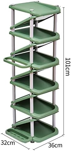 Пластична вертикална вертикална решетка за чевли, со држач за чадор, за влечење во аголна спална соба, фиоки за контејнери за заштеда