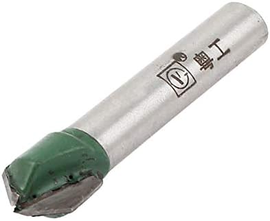Нова LON0167 1/4 ДЕЛАТА ИЗВЕДУВАЕ ДОДЕЛЕН 3/8 Сечење на сигурна ефикасност Дија метал против рутер рутер бит сребрен тон зелена зелена