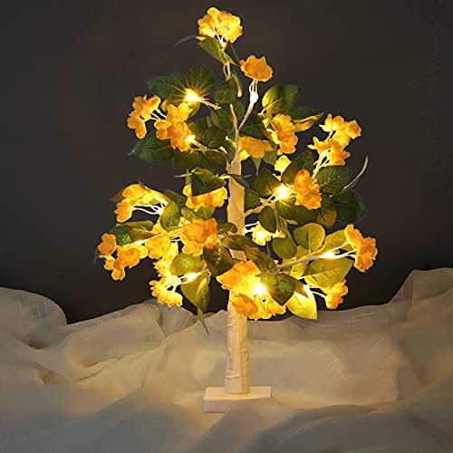 Украсени со цвеќиња, лисја од јавор и 24 топли бели LED светла 1,8 стапки