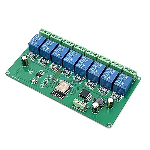 ESP8266 EPS-12F Wireless WiFi Programable Module 8 Channel Relay Shield Expansion Board за Arduino IoT DC 7-28V/5V