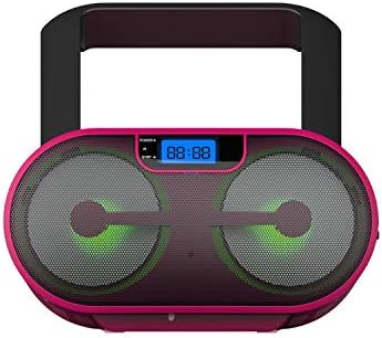 Riptunes Cd Плеер Boombox Преносни Радио AM/FM Bluetooth Boombox MP3/CD, USB, mSD, Aux, Слушалки Џек Стерео Звук Систем Со Подобрена